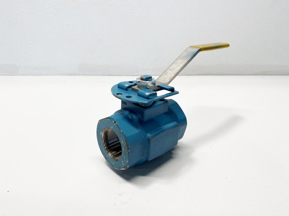 WKM Dynaseal 1-1/2" NPT Carbon Steel Ball Valve, #B138-CS-43-CS, 3000 MOP